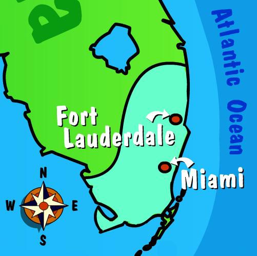 Illustration of Miami and Ft. Lauderdale aquifer