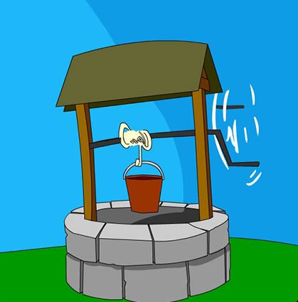 Illustration of water well